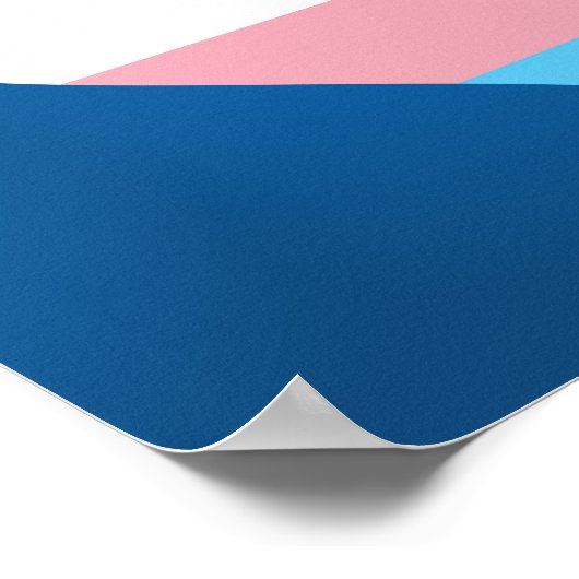 Transgender pride hart poster (Hoek)