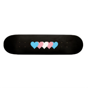 Transgender pride harten persoonlijk skateboard