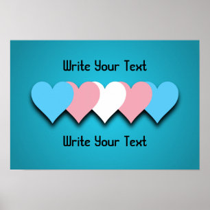 Transgender pride harten Poster