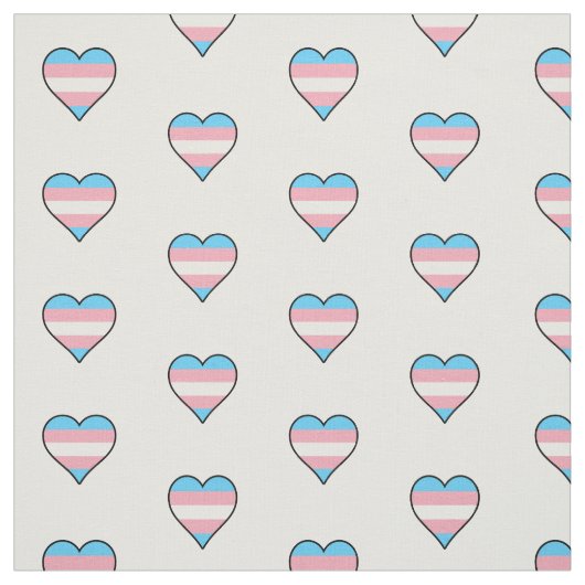 Transgender pride harten stof (Swatch)