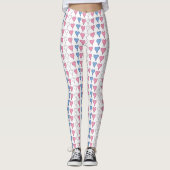 Transgender Pride Hearts Leggings (Voorkant)