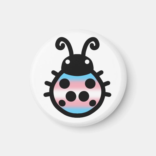 Transgender Pride Ladybug Magnet (Voorkant)