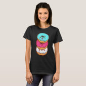 Transgender Pride LGBT LGBTQ Flag Cute With Donut  T-shirt (Voorkant volledig)