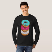 Transgender Pride LGBT LGBTQ Flag Cute With Donut  T-shirt (Voorkant volledig)