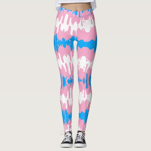 Transgender Pride LGBTQ Leggings (Voorkant)