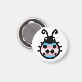 Transgender Pride Lieveheersbeestje Magneet (Voorkant / Achterkant)
