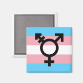 Transgender Pride Magnet (Voorkant / Achterkant)