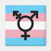 Transgender Pride Magnet (Voorkant)