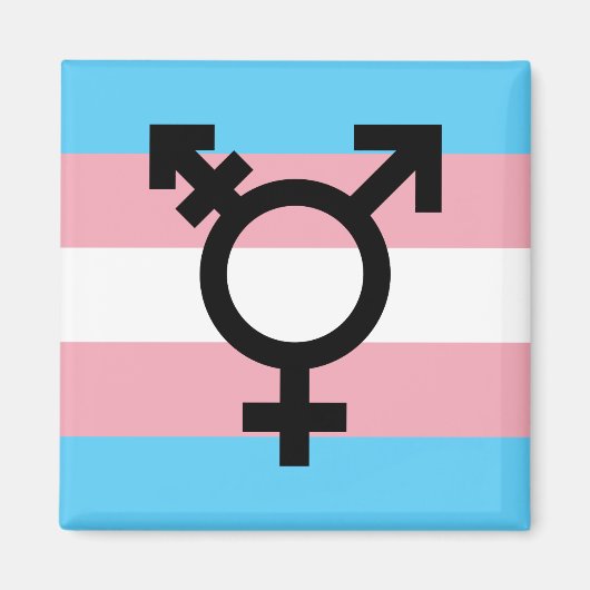 Transgender Pride Magnet (Voorkant)