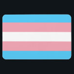 Transgender Pride Magnet Magneet<br><div class="desc">Een transgendersymbool is de Transgender Pride Flag die in 1999 werd ontworpen door een transgendervrouw Monica Helms, die voor het eerst werd getoond op een parade in Phoenix, Arizona, VS in 2000. Het werd vanaf 19 november 2012 gevlogen van een grote openbare vlaggenstok in het district Castro van San Francisco...</div>