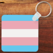 Transgender Pride Magnet Sleutelhanger (Achterkant)