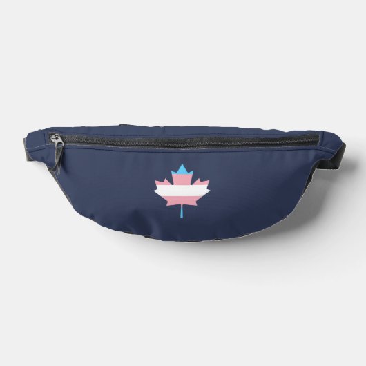 Transgender pride maple leaf heuptasje (Liggend)