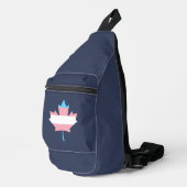 Transgender pride maple leaf T-Shirt Sling Bag (Rechterhoek)