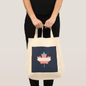 Transgender pride maple leaf tote bag (Voorkant (product))