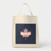 Transgender pride maple leaf tote bag (Voorkant)