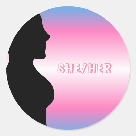 Transgender Pride MTF Stickers (Voorkant)