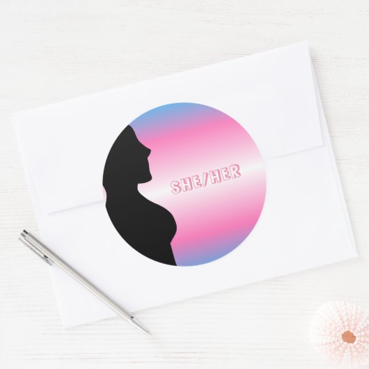 Transgender Pride MTF Stickers (Envelop)