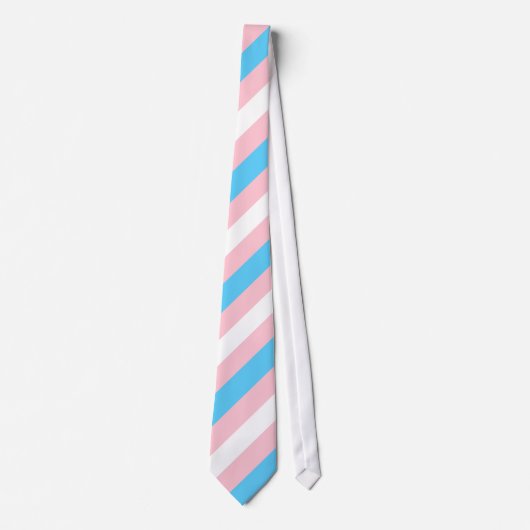 Transgender Pride Necktie Stropdas (Voorkant)