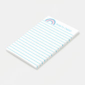 Transgender Pride Rainbow Flag Lined Custom Post-it® Notes (Schuin)
