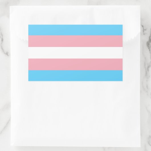 Transgender Pride Rectangle Sticker (Tas)