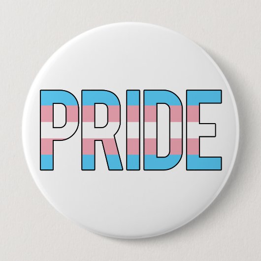 Transgender Pride Ronde Button 4,0 Cm (Voorkant)