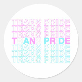 Transgender Pride Ronde Sticker