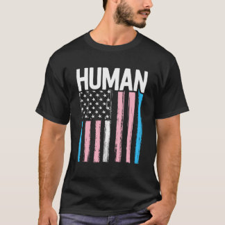 Transgender Pride Shirt Human Lgbt Rainbow America