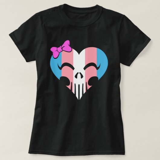 Transgender Pride Skully Women's T-shirt (Design voorkant)