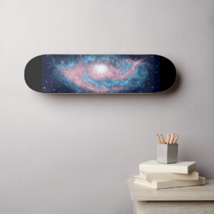 Transgender Pride Spiral Galaxy Skateboard Deck