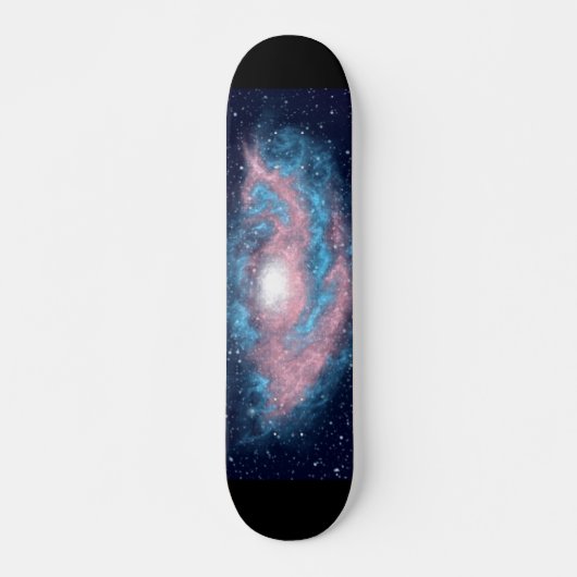 Transgender Pride Spiral Galaxy Skateboard Deck (Voorkant)