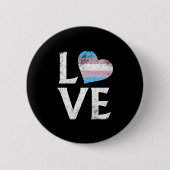 Transgender Pride Stapelde Love Ronde Button 5,7 Cm (Voorkant)