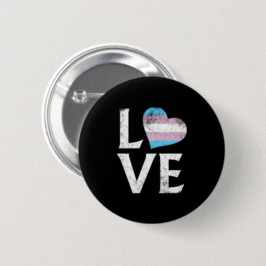 Transgender Pride Stapelde Love Ronde Button 5,7 Cm (Voorkant /achterkant)