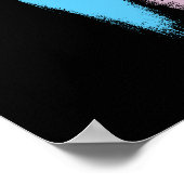 Transgender Pride Stars en Stripes Poster (Hoek)