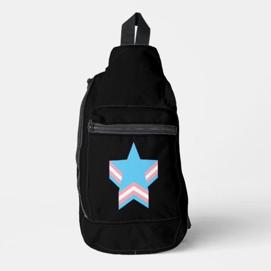 Transgender pride stars  sling bag (Voorkant)