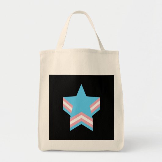 Transgender pride sterren tote bag (Voorkant)