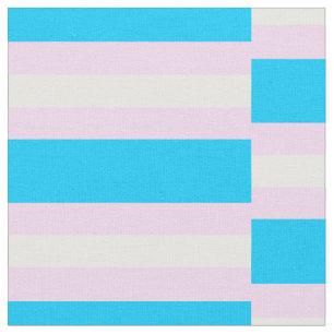 Transgender Pride Stof per Meter (Geruit)