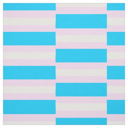 Transgender Pride Stof per Meter (Geruit) (Swatch)