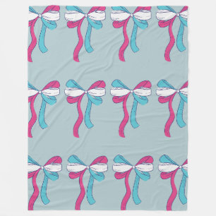 Transgender Pride Strikjes Fleece Deken