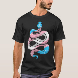 Transgender Pride Stuff Trans Flag Snake Reptile L T-shirt