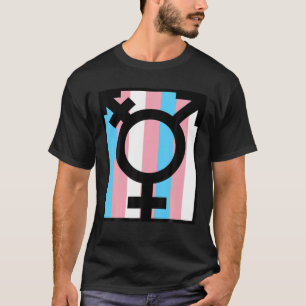 Transgender Pride " symbool en vlag " kleding T-shirt