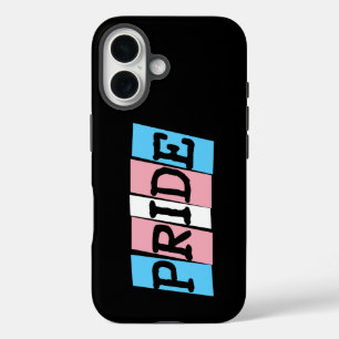 Transgender Pride tekst iPhone 16 Hoesje