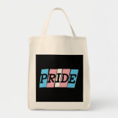 Transgender Pride tekst Tote Bag (Voorkant)