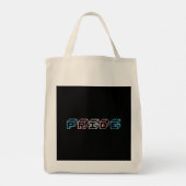 Transgender pride text sign incipio tote bag (Achterkant)