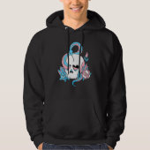 Transgender Pride Trans Flag Skull Snakes Roses Su Hoodie (Voorkant)
