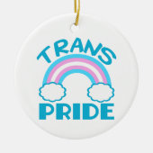 Transgender Pride Trans Rainbow Kerstmis Keramisch Ornament (Voorkant)