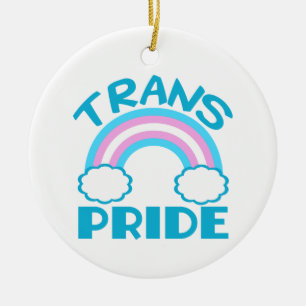 Transgender Pride Trans Rainbow Kerstmis Keramisch Ornament