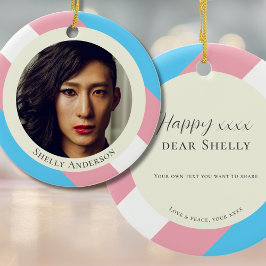 Transgender Pride Transitie Gift t-day Ornament