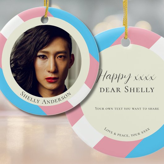 Transgender Pride Transitie Gift t-day Ornament