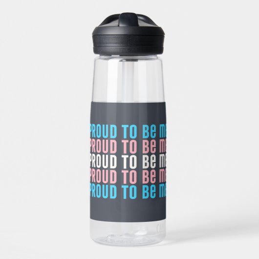 Transgender Pride: trots om mij te zijn - Trans-Lo Waterfles (Voorkant)