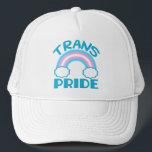 Transgender Pride Trucker Pet<br><div class="desc">Transpride met een prachtige regenboog gemaakt met de kleuren van de trans-pride vlag blauw,  roze en wit.</div>
